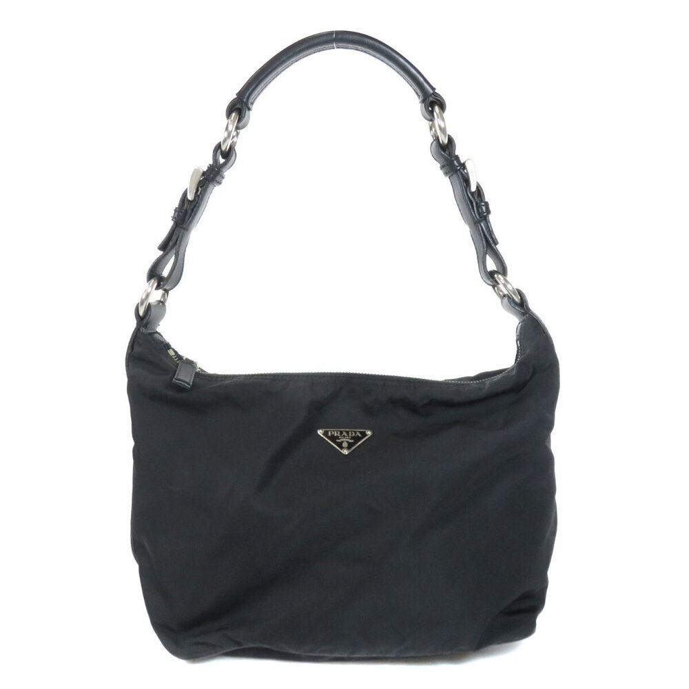 Prada Logo Plate Black Shoulder Crossbody Bag - Picture 11 of 11